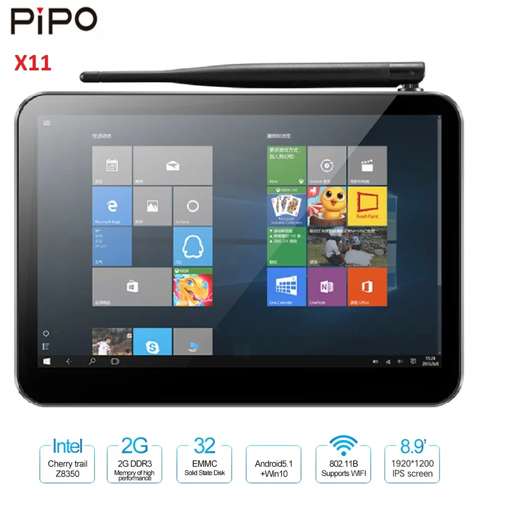 Pipo X11 мини планшетный ПК 8 9 ''ips W10 Android 5 1 четырехъядерный процессор Intel Cherry Trail