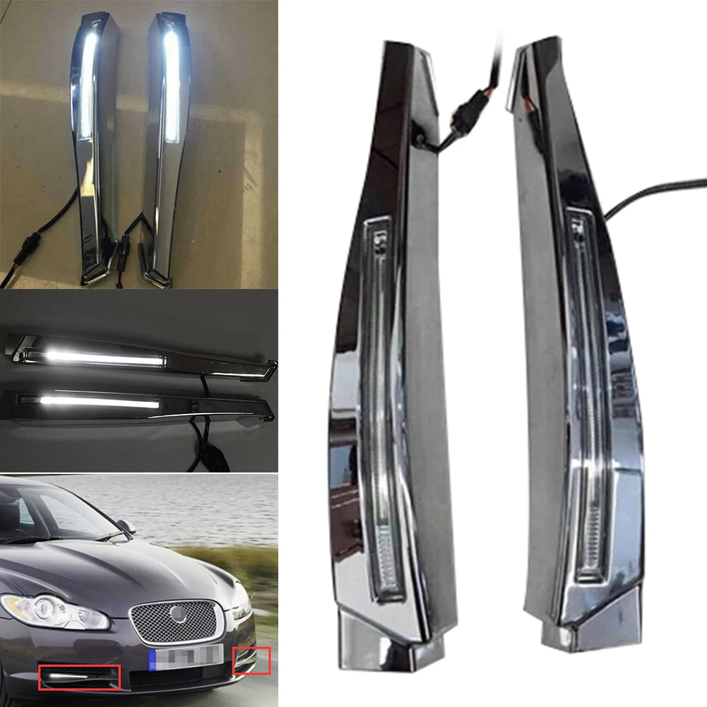 Auto Car White LED Daytime Running Lights Fog Lights DRL Lamp For Jaguar XF 2008 2009 2010
Auto Car White LED Daytime Running Lights Fog Lights DRL Lamp For Jaguar XF 2008 2009 2010