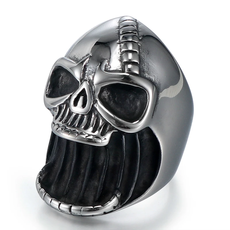 jingyang Stainless Steel Skull Silver Male Black Ring Of High Quality Tungsten Jewelry Open Ring Accessories Mens Signet Rings
jingyang Stainless Steel Skull Silver Male Black Ring Of High Quality Tungsten Jewelry Open Ring Accessories Mens Signet Rings