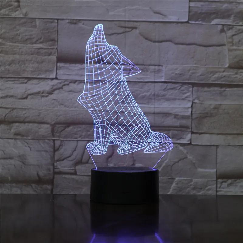 Dog Lamp 3D Night Light Kids Toy LED 3D Touch Table Lamp 7 Colors Flashing LED Light Christmas Decorations for Home 1916
Dog Lamp 3D Night Light Kids Toy LED 3D Touch Table Lamp 7 Colors Flashing LED Light Christmas Decorations for Home 1916