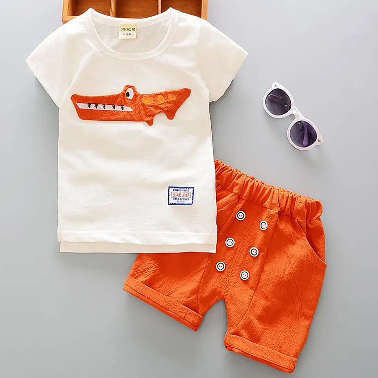 KRIATIV Toddler Kid Outfit Baby Boy Set Tops+Shorts Pants Clothes Cartoon Print Sleeve T-shirt 2018 New Summer Children Clothing
KRIATIV Toddler Kid Outfit Baby Boy Set Tops+Shorts Pants Clothes Cartoon Print Sleeve T-shirt 2018 New Summer Children Clothing