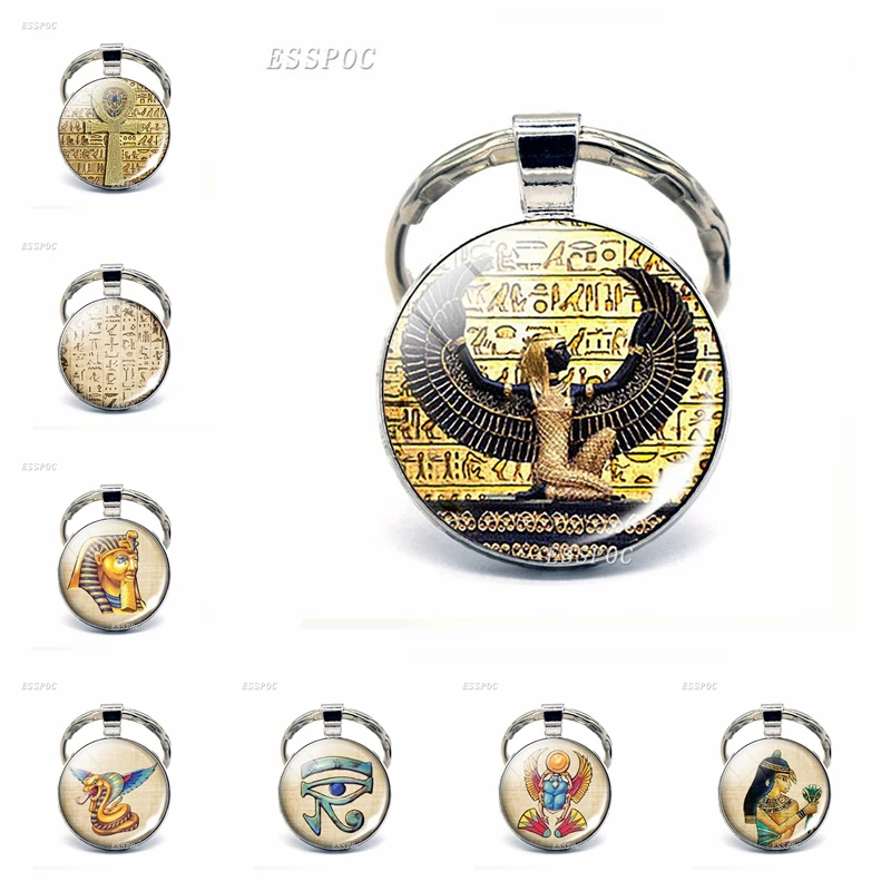 Egyptian Ankh Cross Glass Cabochon Keychain Vintage Ancient Egypt Anubis Scarab Goddess Dome Key Chain Rings Gift for Men Women
Egyptian Ankh Cross Glass Cabochon Keychain Vintage Ancient Egypt Anubis Scarab Goddess Dome Key Chain Rings Gift for Men Women