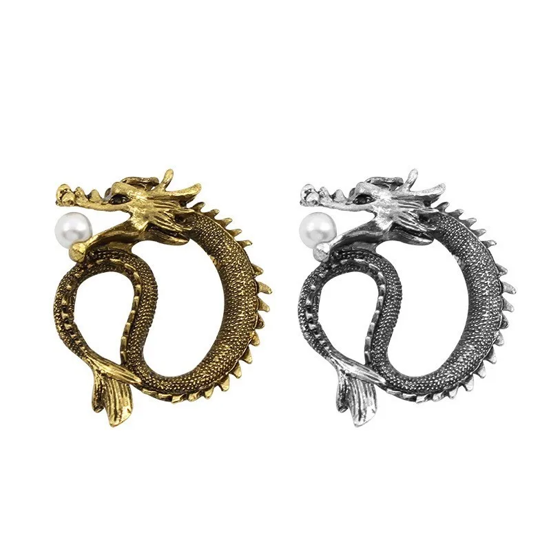 Fashion Retro Men And Women Charm Brooch Personality Bronze Ancient Chinese Dragon Metal Brooch Pin Gift Retro Jewelry
Fashion Retro Men And Women Charm Brooch Personality Bronze Ancient Chinese Dragon Metal Brooch Pin Gift Retro Jewelry