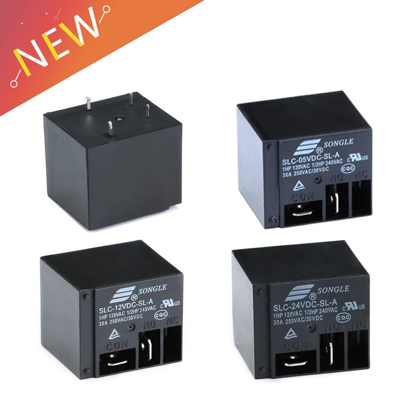 5PCS/lot Power relays SLC-12VDC-SL-A SLC-24VDC-SL-A SLC-05VDC-SL-A 5V 12V 24 30A T91 HF2100 4PIN A group of normally open
5PCS/lot Power relays SLC-12VDC-SL-A SLC-24VDC-SL-A SLC-05VDC-SL-A 5V 12V 24 30A T91 HF2100 4PIN A group of normally open