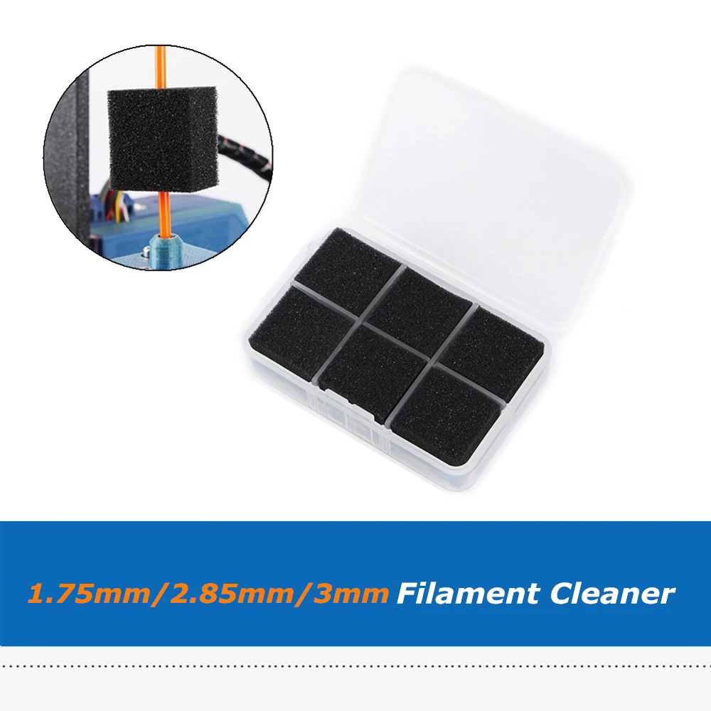 6pcs 3D Printer Parts Consumable Cleaner 1.75/2.85/3.0mm PLA ABS PETG Filament Feed Dust Removal for PRUSA I3/Ender-3/CR-10
6pcs 3D Printer Parts Consumable Cleaner 1.75/2.85/3.0mm PLA ABS PETG Filament Feed Dust Removal for PRUSA I3/Ender-3/CR-10