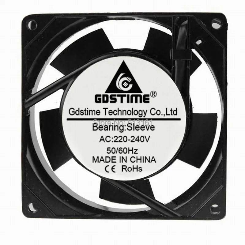 1pcs Gdstime 90mm 9cm AC 220V 240V Cooling Fan Ventilator Fan 92mm x 92mm x 25mm Sleeve Bearing Axial Fans
1pcs Gdstime 90mm 9cm AC 220V 240V Cooling Fan Ventilator Fan 92mm x 92mm x 25mm Sleeve Bearing Axial Fans