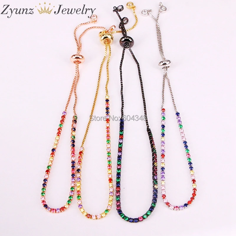 10PCS ZYZ333-6215 Thin cz tennis chain bracelet, various colors colorful cz mix color trendy bracelet for women jewelry
10PCS ZYZ333-6215 Thin cz tennis chain bracelet, various colors colorful cz mix color trendy bracelet for women jewelry