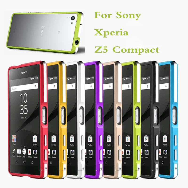 Чехол бампер для Sony Xperia Z5 Mini E5803 Сверхлегкий металлический каркас чехол Compact E5823 4 6