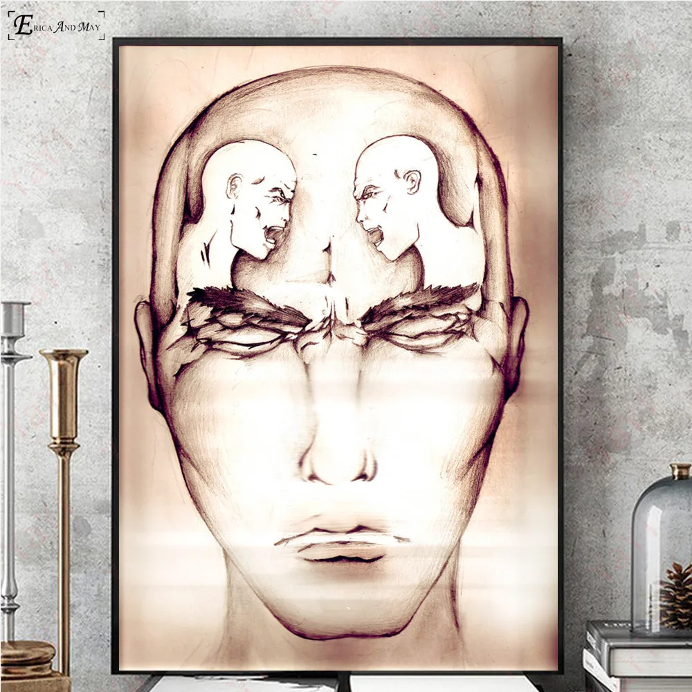 Multiple Face Surreal Hand Painted Canvas Painting Posters And Prints For Living Room No Framed Wall Art Picture Home Decor
Multiple Face Surreal Hand Painted Canvas Painting Posters And Prints For Living Room No Framed Wall Art Picture Home Decor