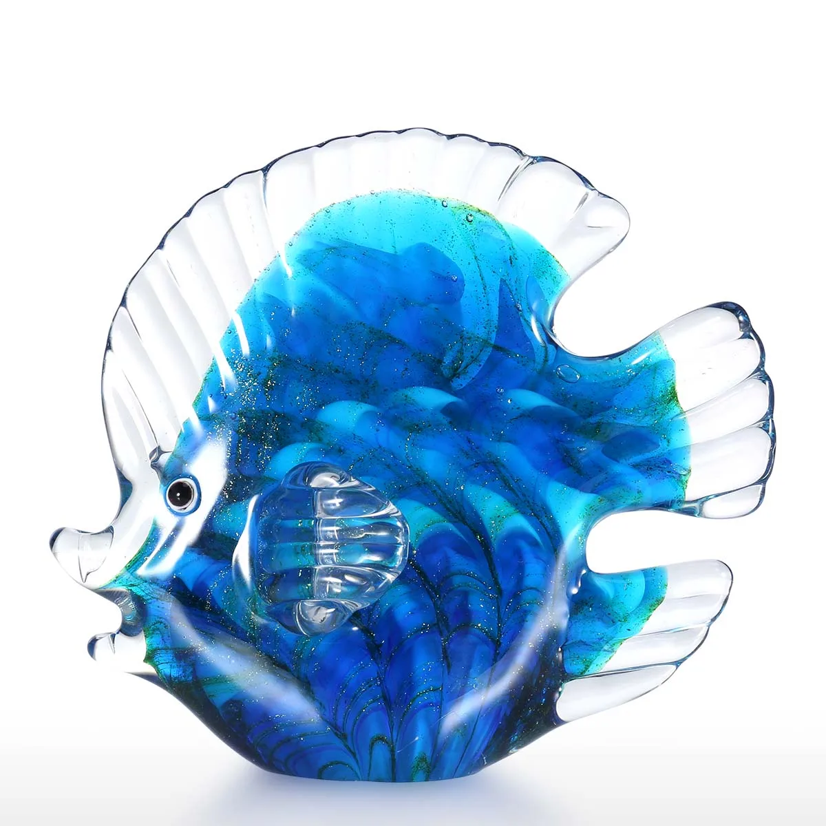 Blue Tropical Fish Glass Sculpture Home Decoration Glass Fish Ornament Gift Art Craft Glass Sculpture For Home Office
Blue Tropical Fish Glass Sculpture Home Decoration Glass Fish Ornament Gift Art Craft Glass Sculpture For Home Office