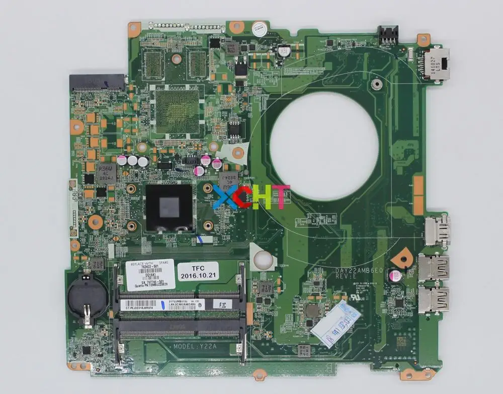 for HP Pavilion 17-F 17Z-F100 Series 763422-501 763422-001 DAY22AMB6E0 UMA A8-6410 Laptop Motherboard Tested & working perfect
for HP Pavilion 17-F 17Z-F100 Series 763422-501 763422-001 DAY22AMB6E0 UMA A8-6410 Laptop Motherboard Tested & working perfect