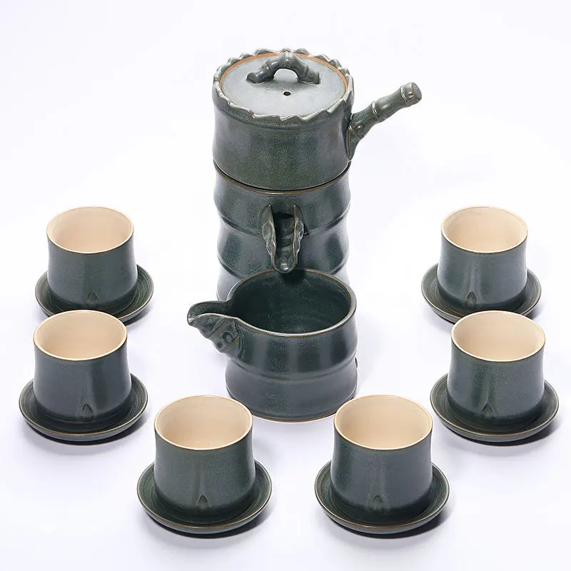 Originality Steadily High Rise Archives Tea Set Kung Fu Tea Organ Semi-automatic Tea Set Suit Dawdler Coarse Pottery Ceramics
Originality Steadily High Rise Archives Tea Set Kung Fu Tea Organ Semi-automatic Tea Set Suit Dawdler Coarse Pottery Ceramics