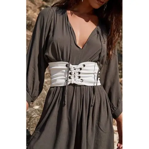Fashion Women's Ladies Fashion Wide High Waist Corset Belt Cincher Elastic Wide Band Tied Cummerbunds
Fashion Women's Ladies Fashion Wide High Waist Corset Belt Cincher Elastic Wide Band Tied Cummerbunds
