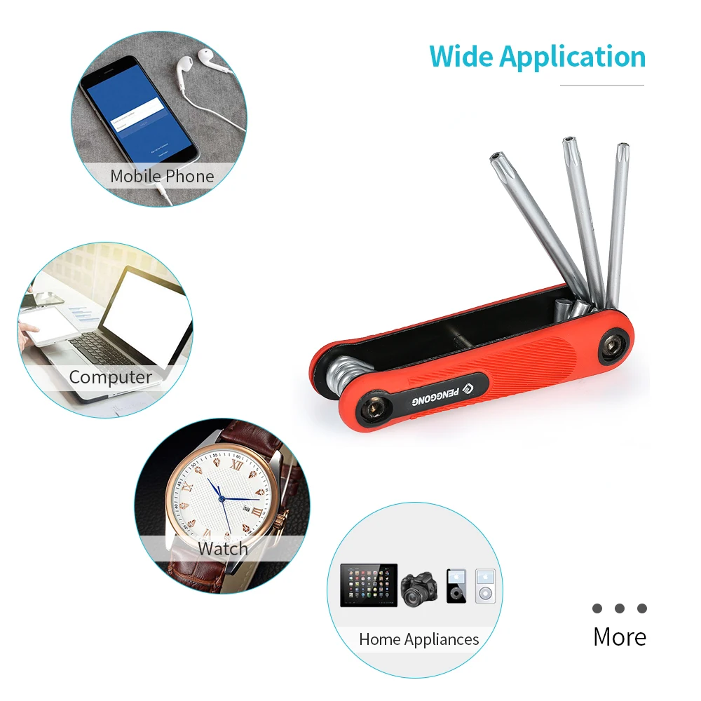 Wrench 0616 8PCS Folding Hex Screwdriver Screw Wrench Multi-size Hexagonal Screwdriver Spanner for Bicycle Appliance Repair Tool
Wrench 0616 8PCS Folding Hex Screwdriver Screw Wrench Multi-size Hexagonal Screwdriver Spanner for Bicycle Appliance Repair Tool