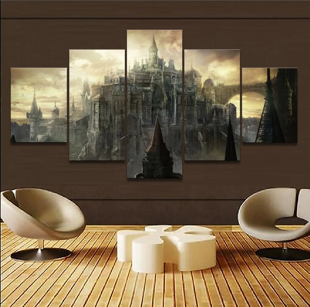 5 Pieces Game Dark Souls III Castle Poster Modern Canvas HD Print Modular Pictures Home Decor Canvas Painting Wholesale
5 Pieces Game Dark Souls III Castle Poster Modern Canvas HD Print Modular Pictures Home Decor Canvas Painting Wholesale