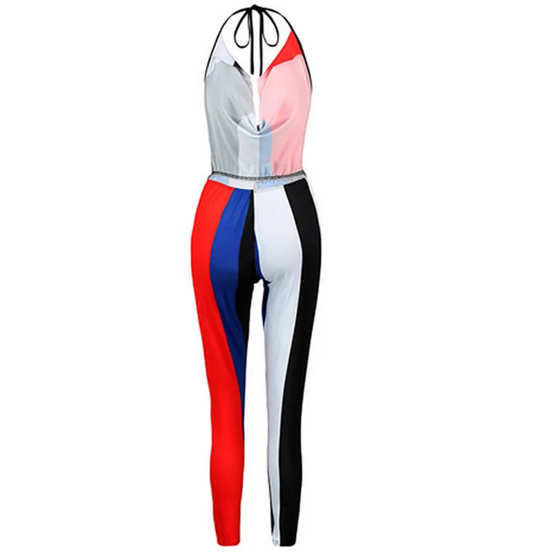 Women Summer Backless Jumpsuit 2019 Ladies Clubwear Summer Contrast Color Playsuit Bodycon Party Halter Jumpsuit Romper Trousers
Women Summer Backless Jumpsuit 2019 Ladies Clubwear Summer Contrast Color Playsuit Bodycon Party Halter Jumpsuit Romper Trousers