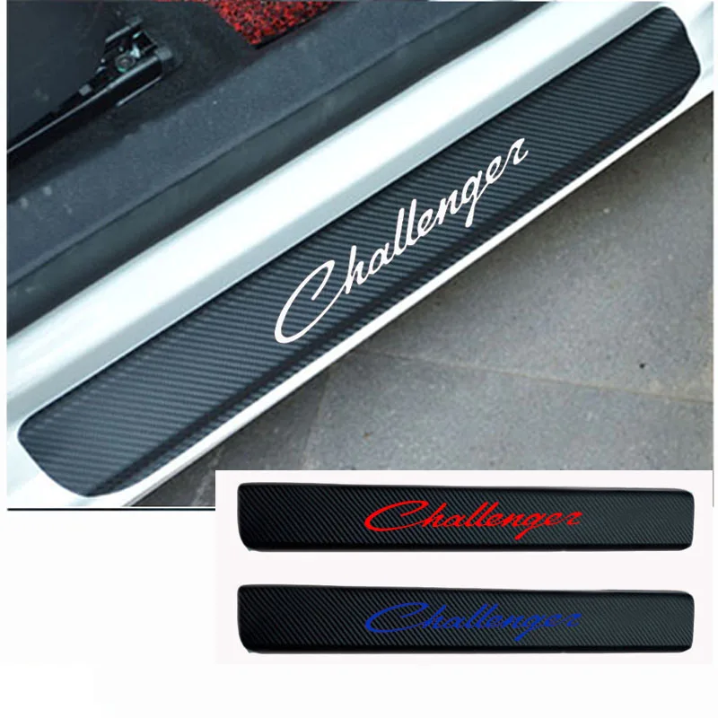 2PCS Carbon Fiber Vinyl Welcome Pedals Sill Guards sticker car door sill sticker for Dodge Challenger Car accessories
2PCS Carbon Fiber Vinyl Welcome Pedals Sill Guards sticker car door sill sticker for Dodge Challenger Car accessories