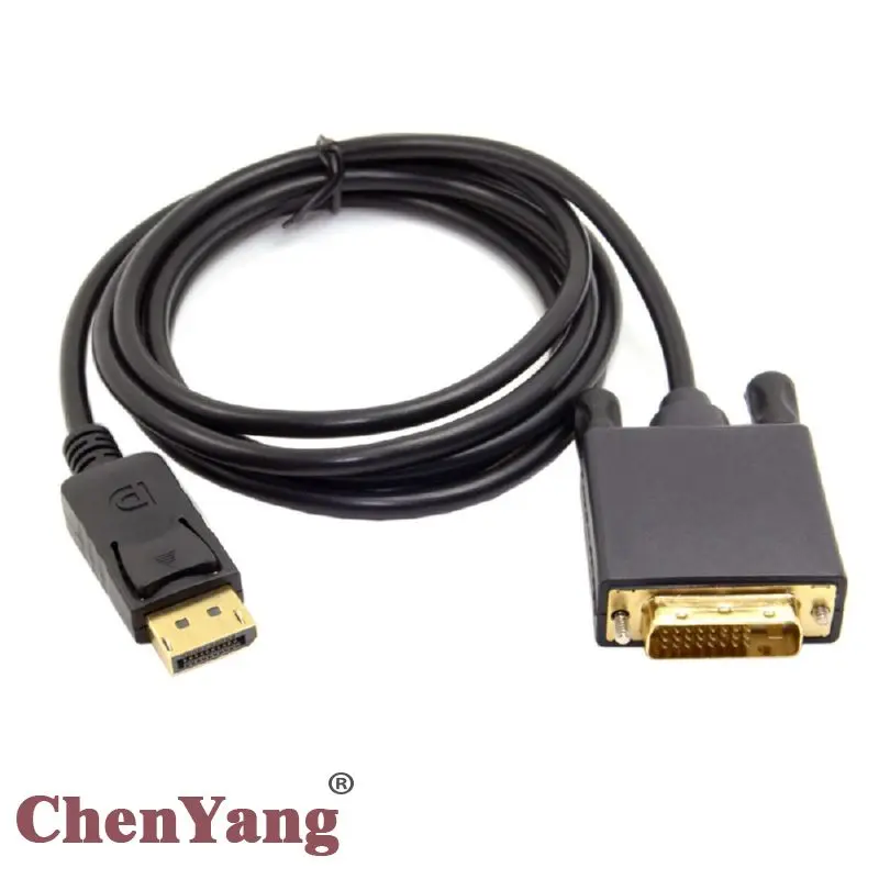 

Chenyang 6ft 1.8m DisplayPort DP Male to DVI Male Single Link Video Cable for DVI monitor