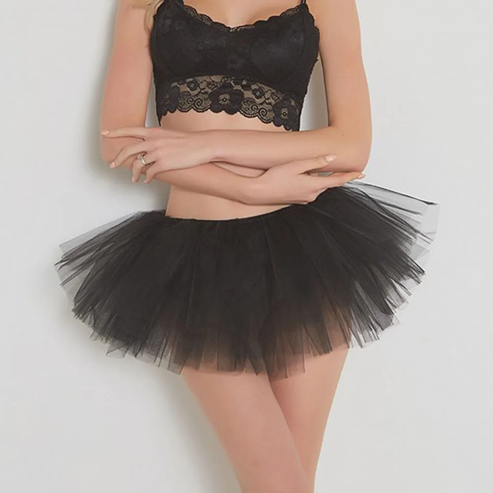 

Women's Dreamlike Adult Fancy Ballet Dancewear Tutu Pettiskirt mini skirt evening party Skirts Women Dance Fairy Tulle Skirt