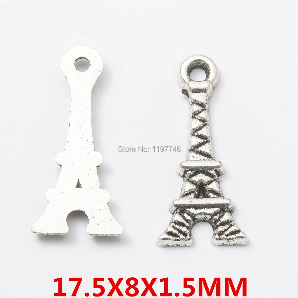 Charms Eiffel Tower Antique Silver Color Pendant Building For Jewelry Necklace Bracelet Making DIY Handmade | Украшения и