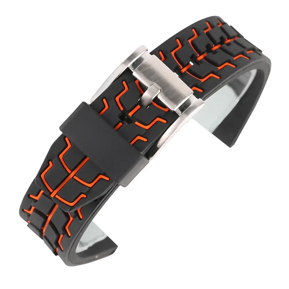 Shelhard Silicone Dual Color Watch Band Straps 20mm 22mm 24mm Waterproof Universal Watchband Strap Wrist Belt Bracelet
Shelhard Silicone Dual Color Watch Band Straps 20mm 22mm 24mm Waterproof Universal Watchband Strap Wrist Belt Bracelet