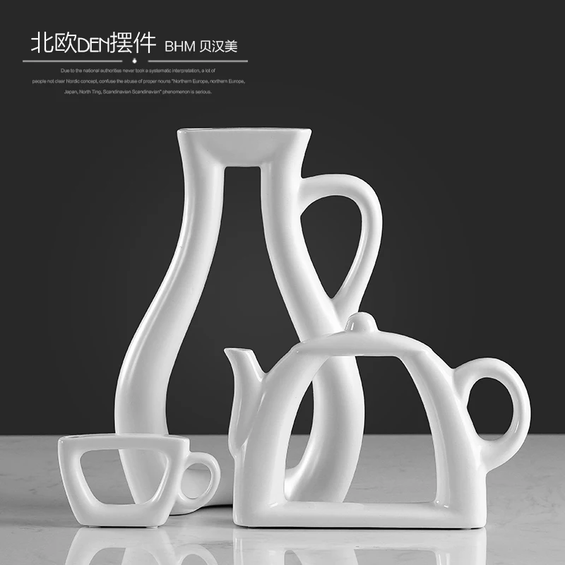 Ceramic Creative Concise Abstract Flower Vase Pot Home Decor Craft Room Decoration Handicraft Porcelain Tea Coffee Sets Figurine
Ceramic Creative Concise Abstract Flower Vase Pot Home Decor Craft Room Decoration Handicraft Porcelain Tea Coffee Sets Figurine