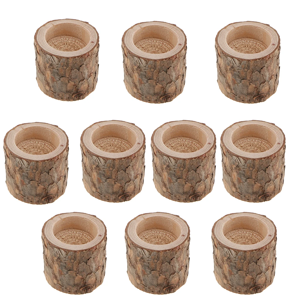 LOT 10PCS Natural Tree Stump Wooden Candle Holder Tea Light for Romantic Candlelight Dinner Wedding Decoration
LOT 10PCS Natural Tree Stump Wooden Candle Holder Tea Light for Romantic Candlelight Dinner Wedding Decoration