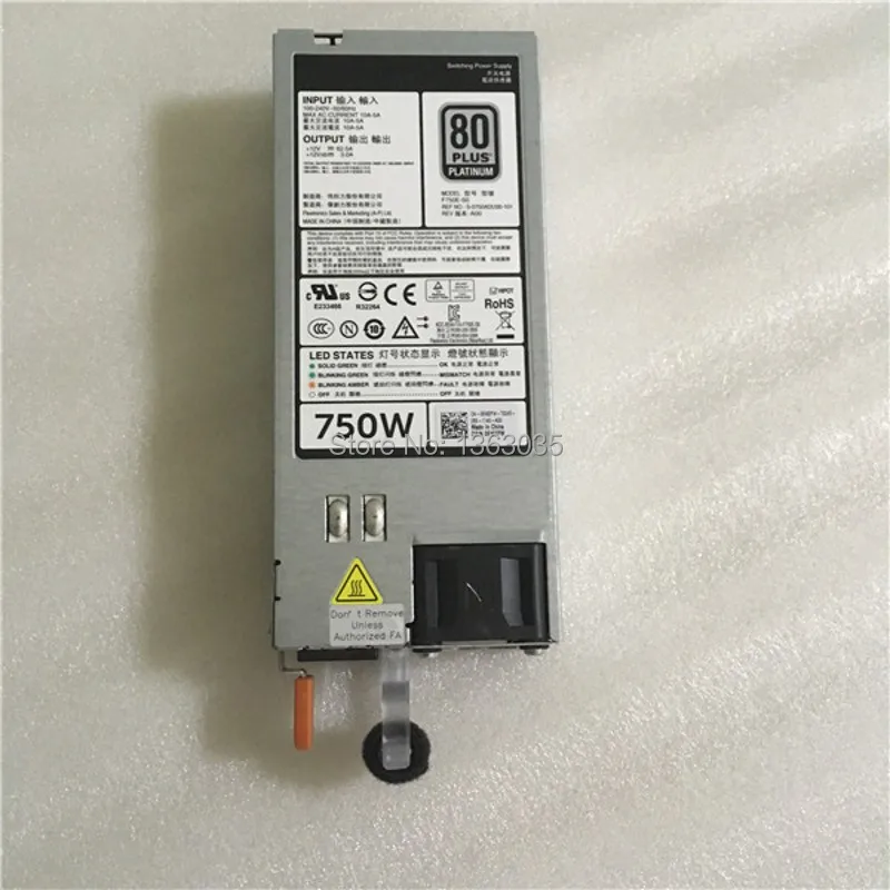0CC6WF 0YT39Y 0NTCWP E1100E S0 AA26510L 1100 Вт серверный источник питания для PowerEdge R720 R520 R620 CC6WF YT39Y
