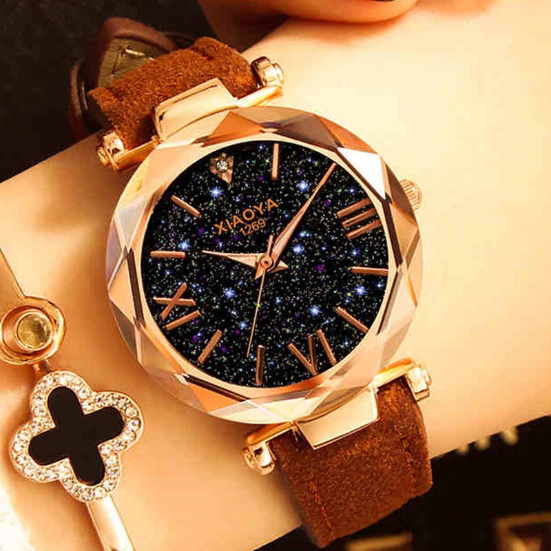 Фото Часы женские кварцевые с кожаным ремешком|Женские наручные часы| |