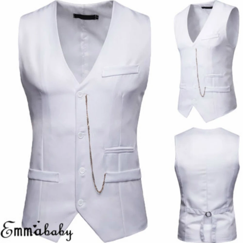 2019 New Arrival Dress Vests For Men Slim Fit Mens Suit Vest Male Waistcoat Gilet Homme Casual Sleeveless Formal Business Jacket
2019 New Arrival Dress Vests For Men Slim Fit Mens Suit Vest Male Waistcoat Gilet Homme Casual Sleeveless Formal Business Jacket