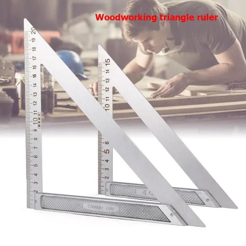 150/200mm High-Precision Triangle Ruler for Woodworking Stainless Steel Quick Read Square Layout Gauge Measuring Tool Ruler
150/200mm High-Precision Triangle Ruler for Woodworking Stainless Steel Quick Read Square Layout Gauge Measuring Tool Ruler