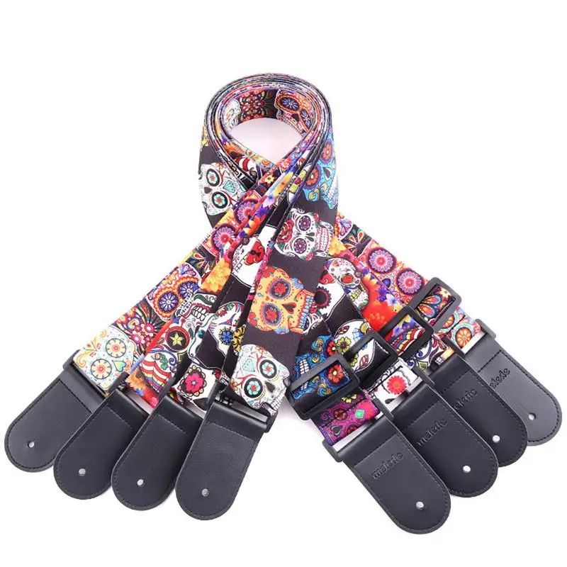 Colorful Skull Printing Electric Guitar Straps Personalized Rock Music Electric Guitarra Bass Strap Belt
Colorful Skull Printing Electric Guitar Straps Personalized Rock Music Electric Guitarra Bass Strap Belt