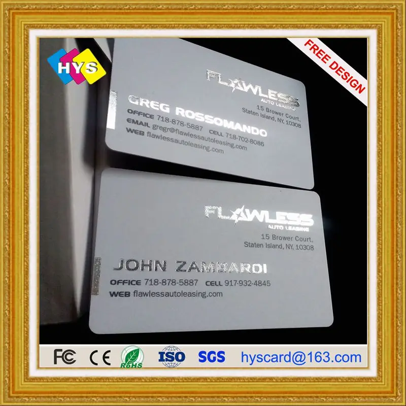 Transparent gold foil business card and smart or RFID supply | IC/ID Card