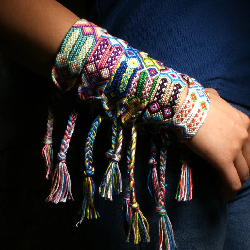 Bohemian Thread Bracelet Boho Multicolor String Cord Woven Braided Hippie Friendship Bracelets Women Men Ethnic Bracelets
Bohemian Thread Bracelet Boho Multicolor String Cord Woven Braided Hippie Friendship Bracelets Women Men Ethnic Bracelets