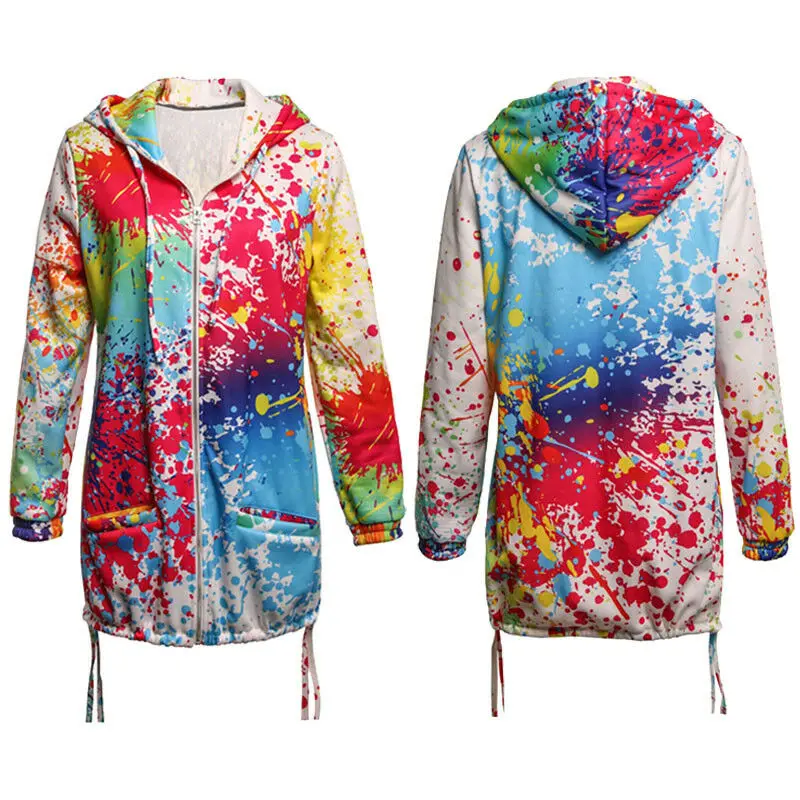 Women Spring Warm Hooded Coat Windproof Zipper Up Parka Jacket Printed Long Sleeves Outwear Coat
Women Spring Warm Hooded Coat Windproof Zipper Up Parka Jacket Printed Long Sleeves Outwear Coat