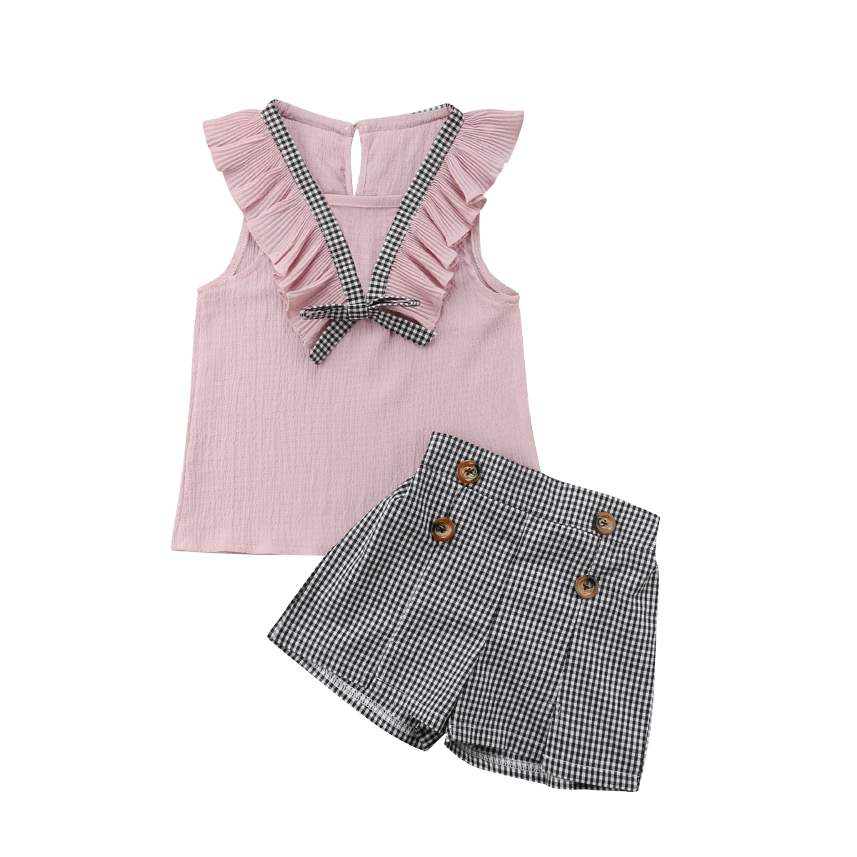 2018 Little Girls Summer Vest Plaid Shorts Clothing Set Toddler Baby Kids Girl O-Neck Tops Plaids Short Pants Clothes 27T
2018 Little Girls Summer Vest Plaid Shorts Clothing Set Toddler Baby Kids Girl O-Neck Tops Plaids Short Pants Clothes 27T