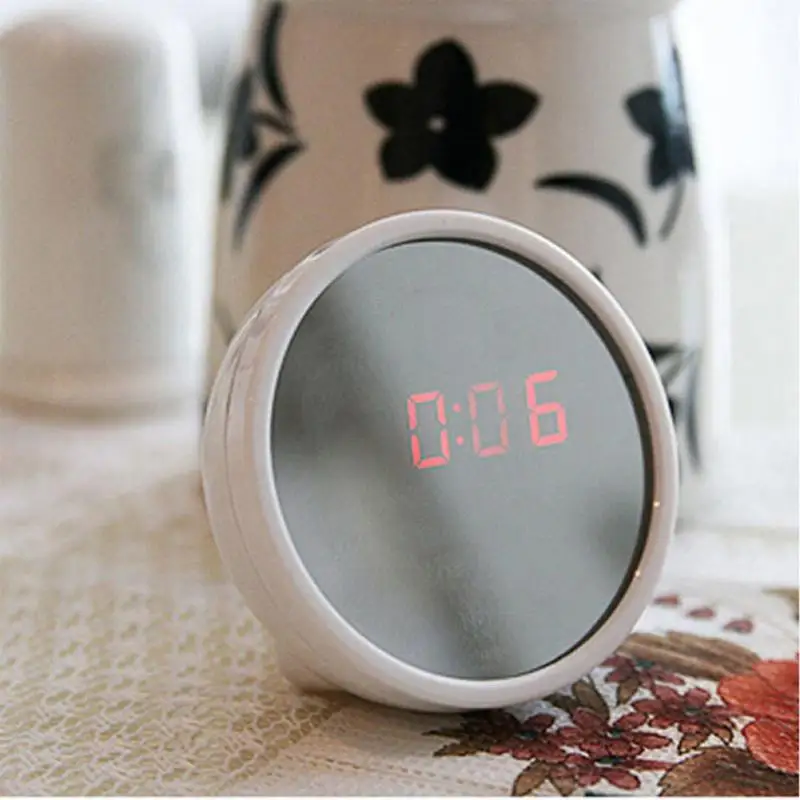 Многофункциональный светодиодный цифровой зеркальный будильник ночник