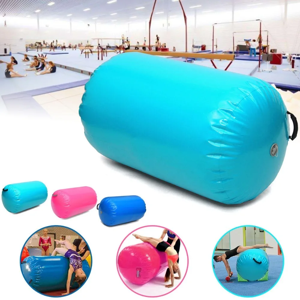 

Inflatable Christmas 100x85cm Inflatable Gymnastics Mat Air Rolls Training Roller Beam Cylinder 120x60/80cm For Sale With Pump