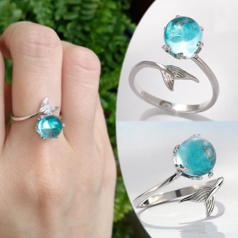 1PC Wedding Mermaid Bubble Open Ring Allergy Free Graceful Hot Sale Adjustable High Quality Blue Crystal 2020 New Arrival
1PC Wedding Mermaid Bubble Open Ring Allergy Free Graceful Hot Sale Adjustable High Quality Blue Crystal 2020 New Arrival