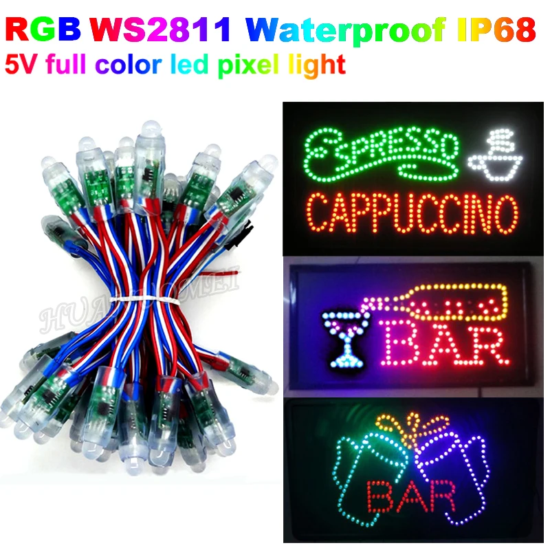 DC5V 50nodes WS2811 Addressable LED Pixel Module Light,Digital RGB Pixel String Lamp;IP68 rated;RGB full color;256 gray scale
DC5V 50nodes WS2811 Addressable LED Pixel Module Light,Digital RGB Pixel String Lamp;IP68 rated;RGB full color;256 gray scale