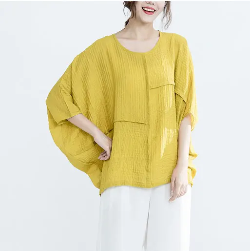 F&JE Plus Size Women Tops 100% cotton Batwing Sleeve Loose T-shirt Lady Large Vintage Casual Tees Female Clothing Z1209
F&JE Plus Size Women Tops 100% cotton Batwing Sleeve Loose T-shirt Lady Large Vintage Casual Tees Female Clothing Z1209