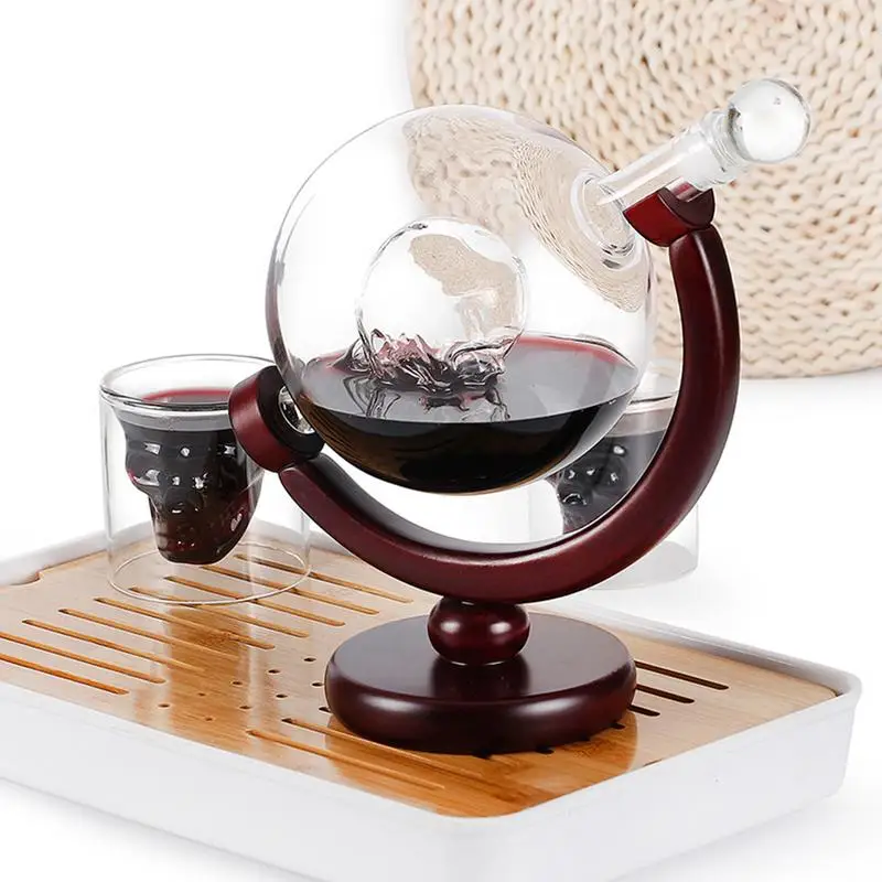 Wine Decanter Globe Wine Rack Glass Set Rotating Crafts Decoration Creative Whiskey Decanter Cup Set Home Bar Crafts Decoration
Wine Decanter Globe Wine Rack Glass Set Rotating Crafts Decoration Creative Whiskey Decanter Cup Set Home Bar Crafts Decoration