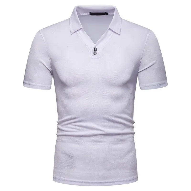 2019 New Men's Sexy V neck T shirt Male Solid Color Turn Down Collar Short Sleeve T shirt Tops Men White tshirt S-2XL
2019 New Men's Sexy V neck T shirt Male Solid Color Turn Down Collar Short Sleeve T shirt Tops Men White tshirt S-2XL