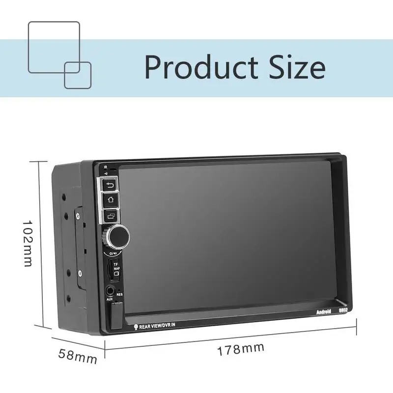 2 Din Android 7.1 inch Car Radio GPS Navigation Quad Core Multimedia Radio Touch Screen 1080P Bluetooth MP5 Player Autoradio
2 Din Android 7.1 inch Car Radio GPS Navigation Quad Core Multimedia Radio Touch Screen 1080P Bluetooth MP5 Player Autoradio