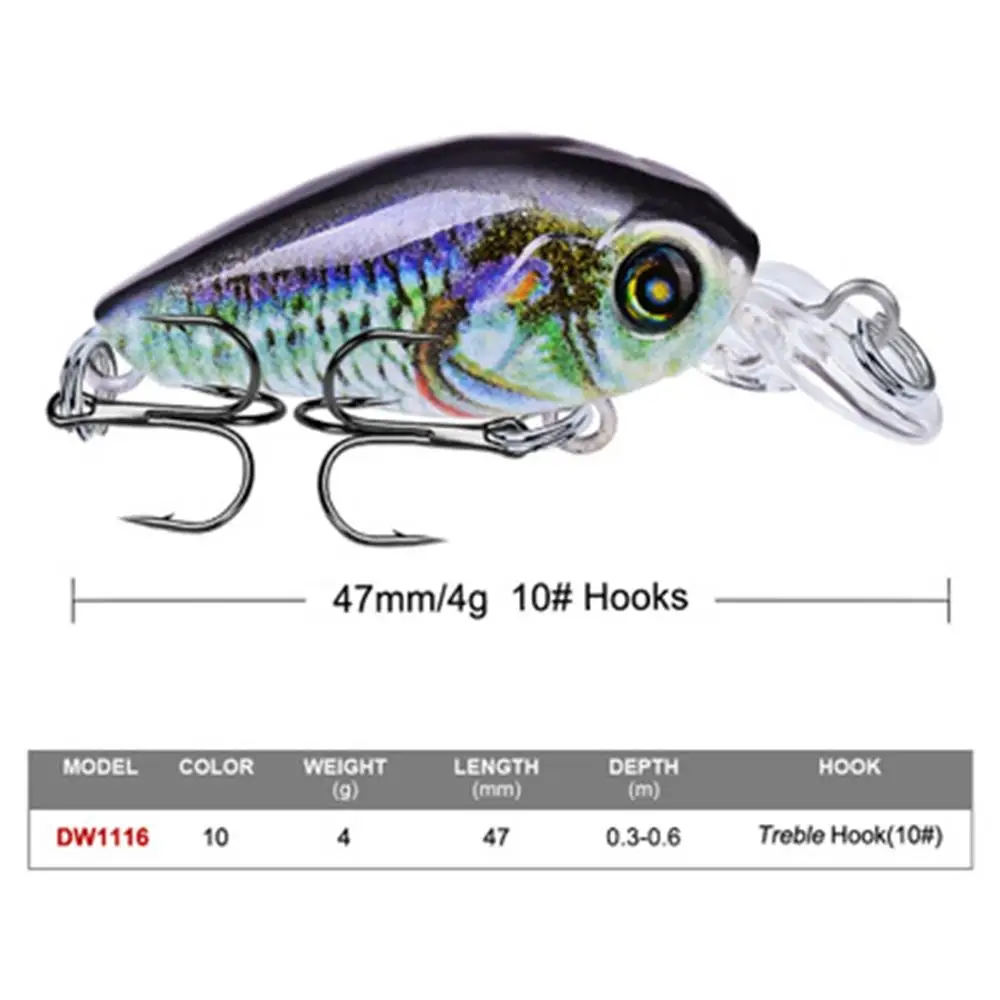 Bionic Fishing Baits 47mm/4g Super Light Plastic Hard Bait Artificial Baits Soft mini Fishing Lures Colorful Random delivery
Bionic Fishing Baits 47mm/4g Super Light Plastic Hard Bait Artificial Baits Soft mini Fishing Lures Colorful Random delivery