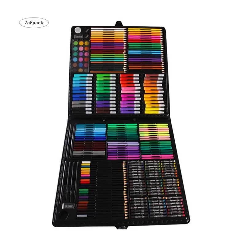 258PCS /Set drawing toy Best Gift Watercolor Brush Art Supplies Painting Toolbox Drawing tool toy
258PCS /Set drawing toy Best Gift Watercolor Brush Art Supplies Painting Toolbox Drawing tool toy