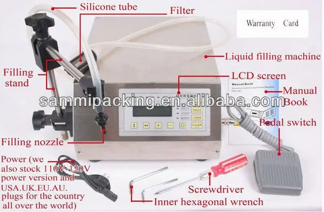 Free shipping! GFK-160 Digital Control Liquid Filling Machine /Small Portable Electric Liquid Water Filling Machine
Free shipping! GFK-160 Digital Control Liquid Filling Machine /Small Portable Electric Liquid Water Filling Machine