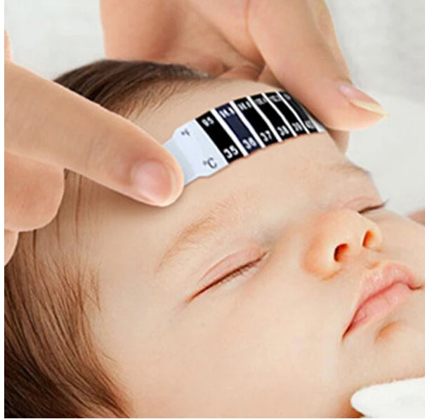 Тест-термометр для малышей наклейка новорожденного ребенка полоска лба