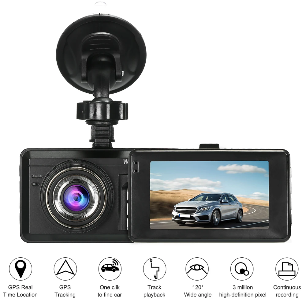 3.0" Car DVR Dash Cam Reversing Auto Camera 1080P Full HD 120 Degree Video Recorder Loop Recording Vidioregistrator Auto-logger
3.0" Car DVR Dash Cam Reversing Auto Camera 1080P Full HD 120 Degree Video Recorder Loop Recording Vidioregistrator Auto-logger