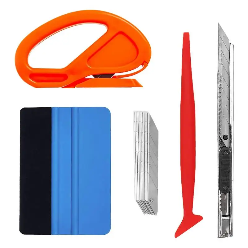 Car Foil Tool 5 Piece Set Scraper Cutter Vehicle Glass Car Window Vinyl Wrap Film Installing Tool
Car Foil Tool 5 Piece Set Scraper Cutter Vehicle Glass Car Window Vinyl Wrap Film Installing Tool